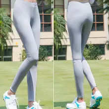 Гольф Защита от солнца Брюки Прохладный шелк чулок спортивные Леггинсы брюки УФ-защита легкие тонкие гладкие длинные носочки для спорта на открытом воздухе