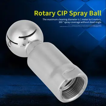 

Stainless Steel 3/4 Inch Female Thread Sanitary Stainless Rotary Spray Ball for CIP Tank Cleaning Rotary CIP Spray Ball