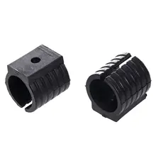 Промо-акция! 24 шт черный пластик 19 мм Диаметр круглое основание U форма стул Пол Glide