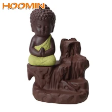 HOOMIN Маленький Будда Ладан держатель декор дома маленький монах стикер-Рак курильница для благовоний горелки для Офис Teaho Применение