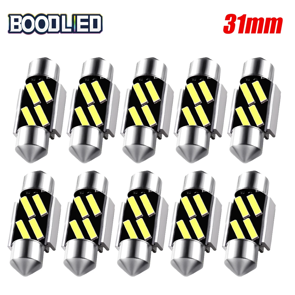 

Festoon 31mm LED Bulbs C5W C10W CANBUS 7020 SMD NO ERROR White Light Lamps For Car Auto Dome Reading License Plate Lights DC 12V