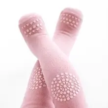 Милые длинные Хлопковые Штаны с цветочным принтом и высокой талией для маленьких мальчиков и девочек, Теплые эластичные леггинсы, верхняя одежда