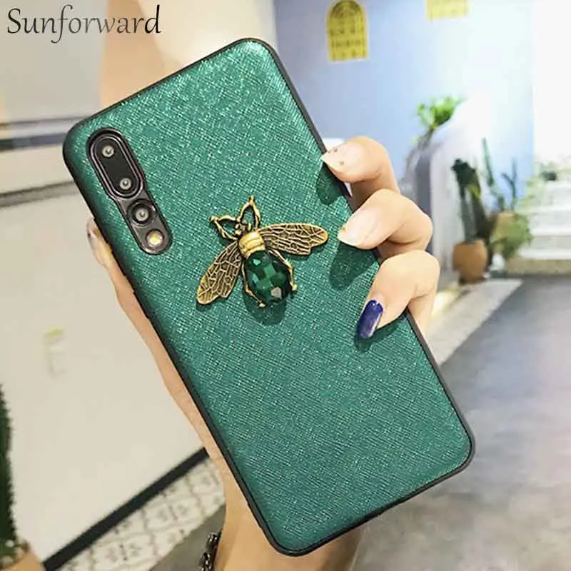 Винтажный чехол Sunforward для Huawei Honor 10 8X Mate 20 Pro P20 Lite Nova 3i P Smart Plus роскошный мягкий с