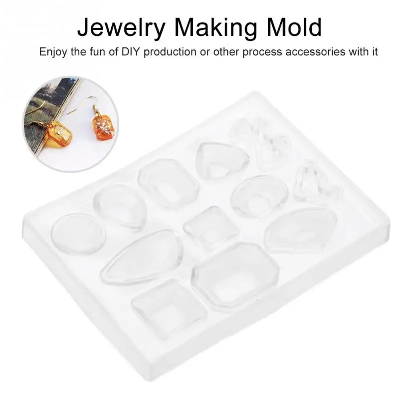 

Silicone Making Epoxy Mold Maker Tool Craft Geometric Jewelry Pendant Earring Handmade Molds