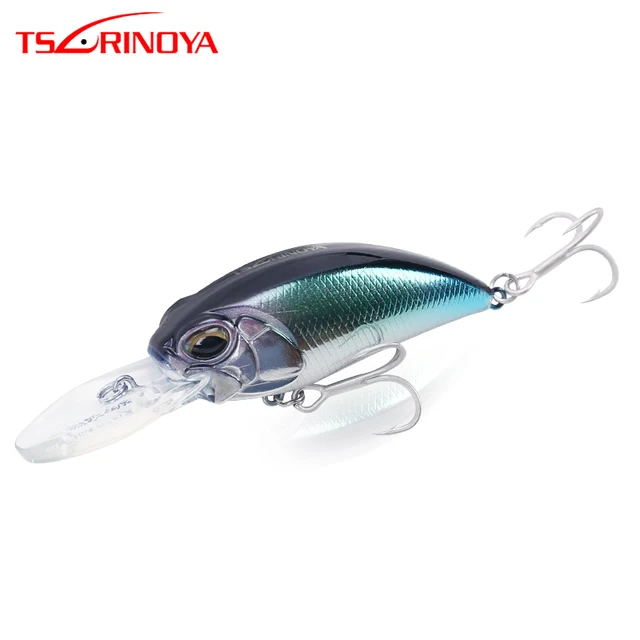 US $3.55 TSURINOYA Fishing Lure DW32 CRANK Baits 60mm 16g Depth 2.5m-3.2m Floating Artificial Hard Pike Bite