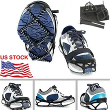 Faroot противоскользящие бахилы зимние альпинистские кошки ботинок кошки с зажимом тяги ходунки сцепление США