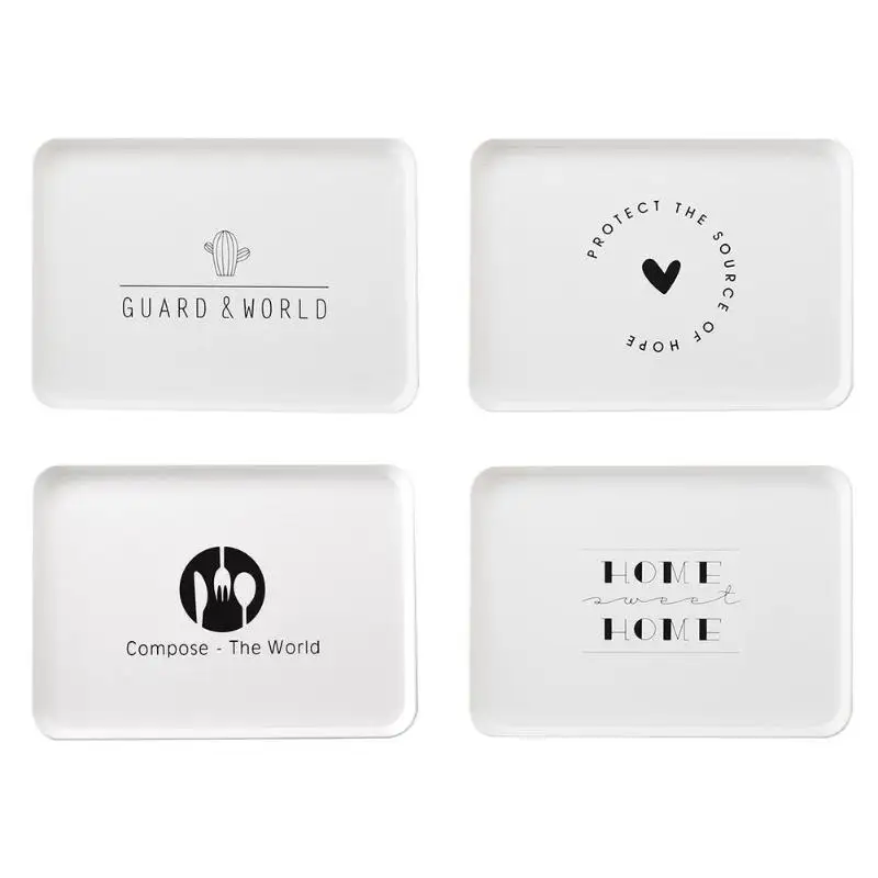 

Nordic Serving Tray Dessert Tea Breakfast Bread Snack Plate Storage Tray