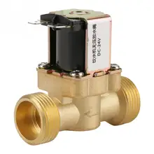 24V G3/4 BSPP Латунь N/C нормально Электрический электромагнитный клапан 2 способ клапан регулирования давления
