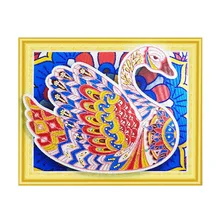 Фото на заказ! Diy Алмазная картина вышивка гусиный узор алмазная живопись украшение дома-палка дрель площадь размер 40 x50Cm