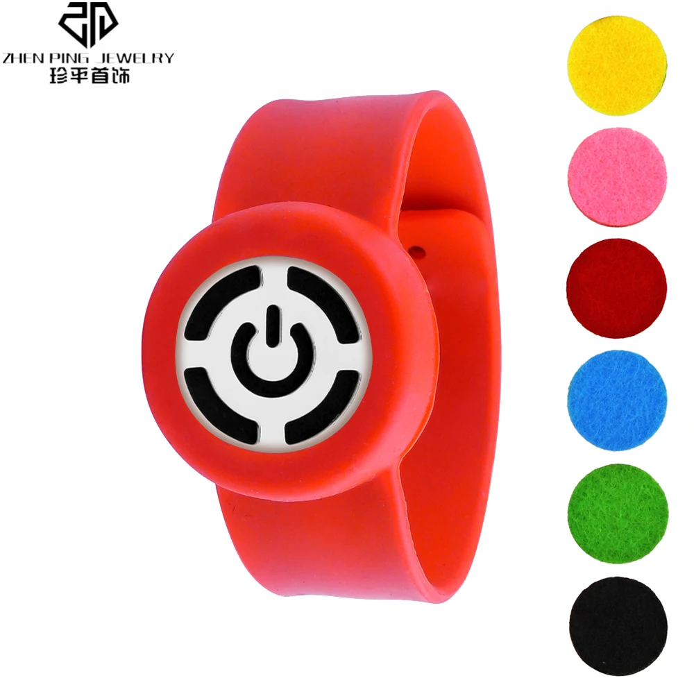 

Kids Silicone Diffuser Bracelet Mosquito Repellent Essential Oil Locket Slap Bracelets for Adults
