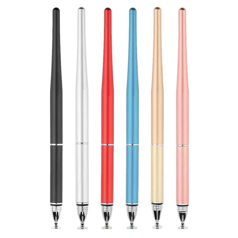 

2 in 1 Capacitive Stylus Pen NEW Metal Drawing Pen Touch Screen Stylus Pen For Smart Phone Tablet PC for iPhone iPad