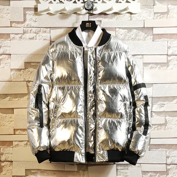 

2018 Winter Easy Baseball Lead Cotton-padded Clothes Keep Warm Hip-hop Thickness loose large size Bread served Jacket Coat