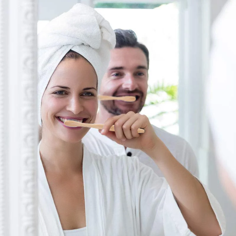 

1PC Natural Bamboo Handle Portable Toothbrush Whitening Soft Bristles Eco-friendly Bamboo Toothbrush Wooden Toothbrush Oral Care
