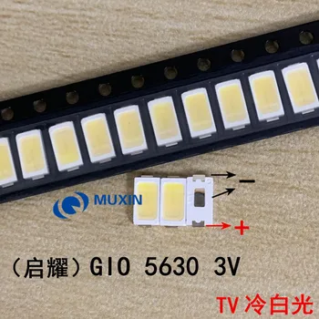 

200pcs FOR (GIO) High Power 5630 LED PLCC-3 Television Backlit Super Bright Diode SMD 5630 LCD 0.5W 3V Cool White TV Backlight