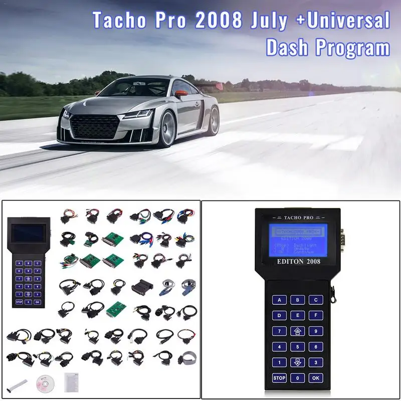 

NEW version KM tools Tacho Pro 2008 Unlock Odometer Mileage Correction Universal Dash Programmer no Token Diagnostic tool