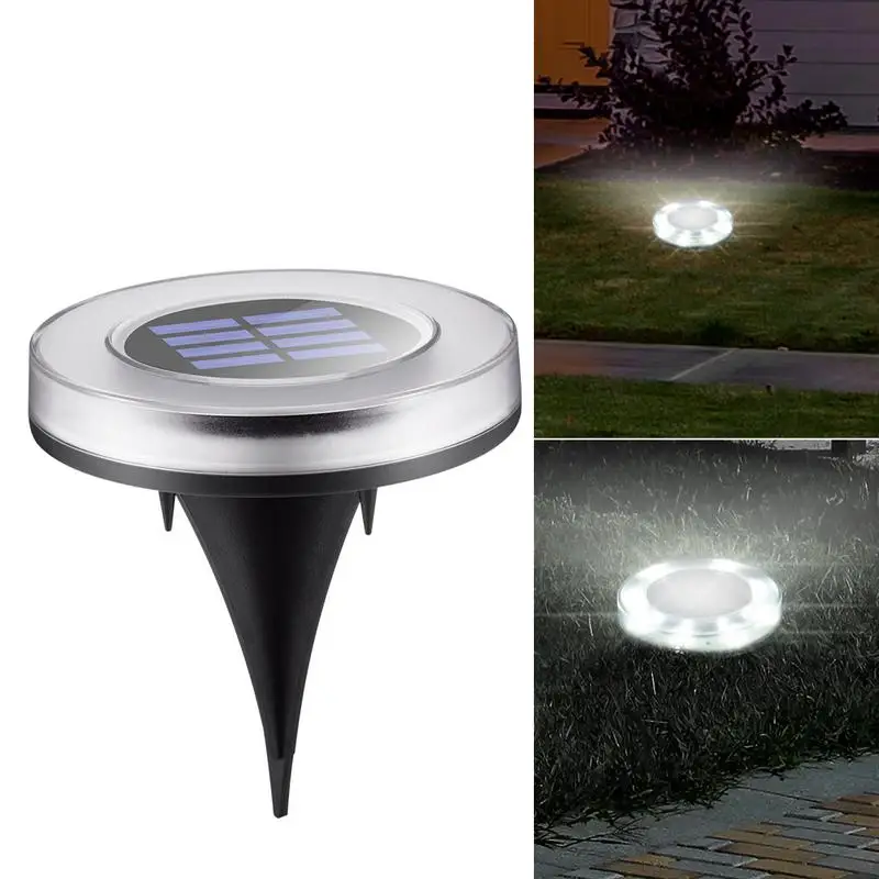 Solar Powered Ground Light Waterproof Garden Lights With 8 LEDs Solar Lamp