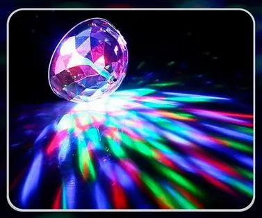 Звуковая активация дискотека шар Вечерние огни 3 Вт RGB светодиодные сценические