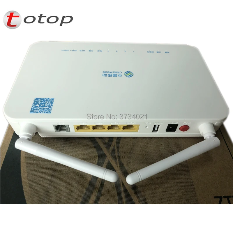 Бесплатная доставка ZTE F673A V2 GPON ONU ONT 4GE + USB TEL WIFI с китайским логотипом мобильного