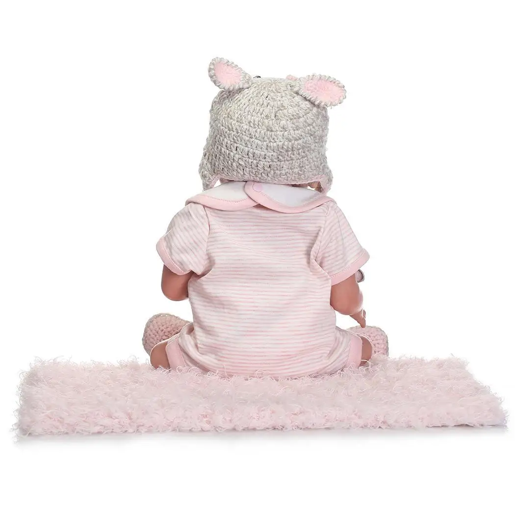 

Kids Soft Silicone Realistic With Clothes Collectibles, Gift, Playmate Girl Reborn 2-4Years Baby Doll