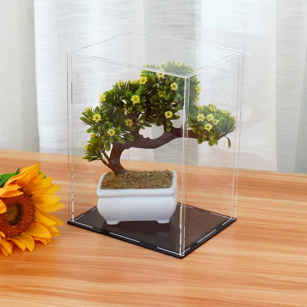 

4 Size Acrylic Display Show Box Case Cube Toy Dust proof Tray Protection Display Assembled Box Case For Children Blocks Toys