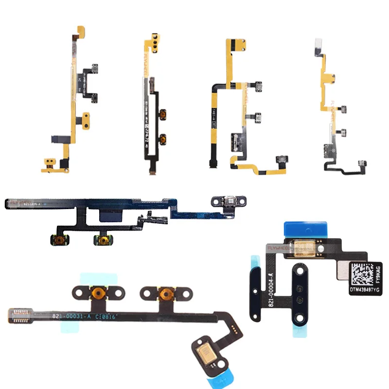 

5pcs Power On Off Control Switch Flex Cable For iPad 2 3 5 6 Air 1 2 mini 1 2 3 4 Volume Up/Down Mute Button Repair Parts