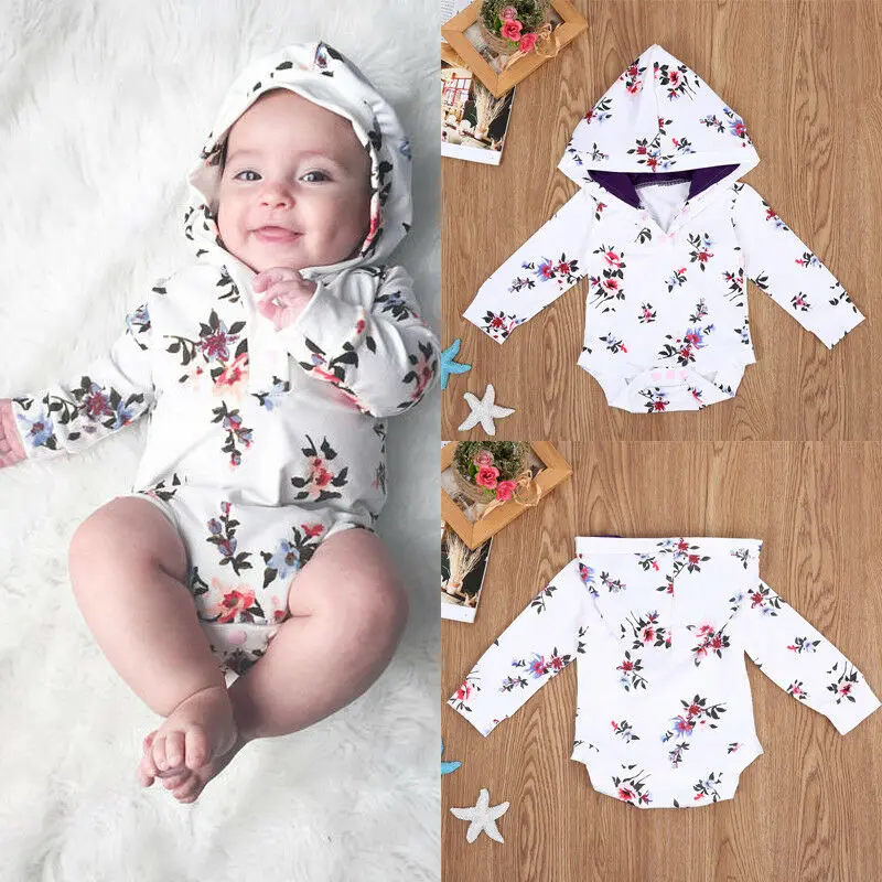 Pudcoco/ брендовый милый боди с цветочным рисунком для новорожденных мальчиков и девочек, Повседневная Удобная одежда