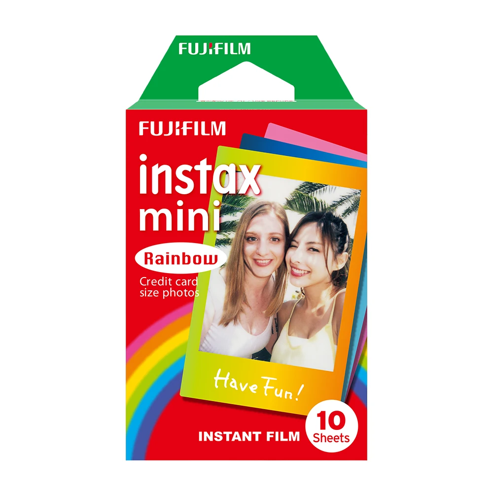 

10/20 Sheets 2 Colors Rainbow Fujifilm Instax Mini Film Photo Paper Instant Colorful Album for Fujifilm Instax Mini 7s/8/25/90/9
