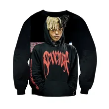 New Oversized Tracksuits Sweatshirts Hoodie Men XXXTentacion 3D Printed Streetwear Sweatshirt Teens Boys Hip Hop Ulzzang Clothes