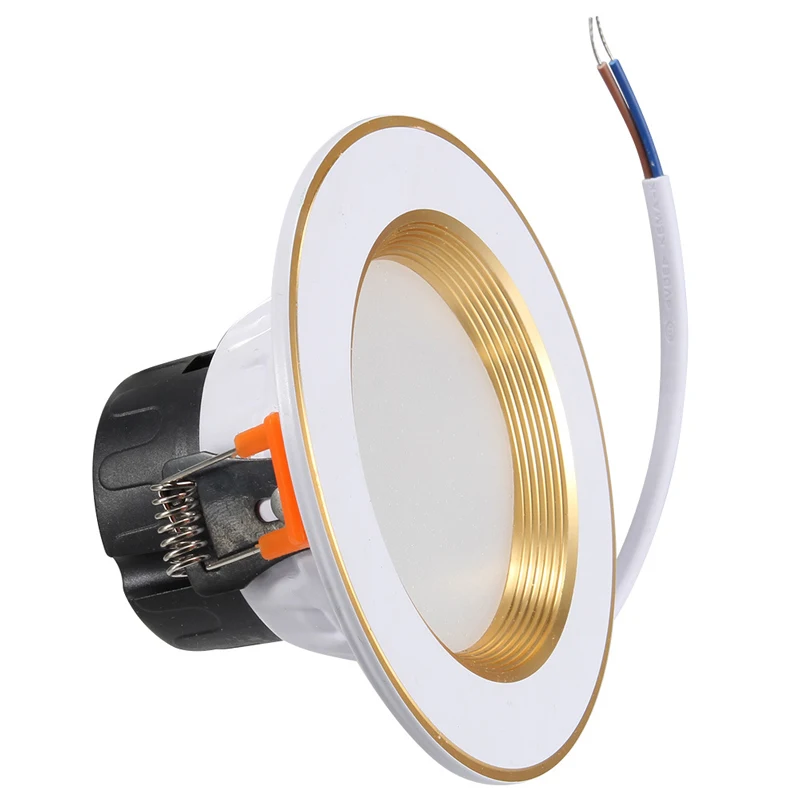 Круглый цветной Светодиодный точечный светильник 7 Вт RGB + W с открытым отверстием