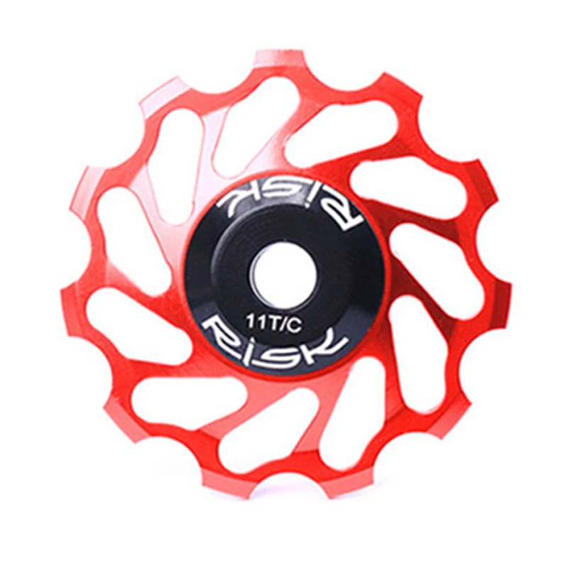 LGFM RISK 11T Ceramic Ball Bearing Bicycle Rear Derailleur Jockey Wheel For MTB Road Bike Super