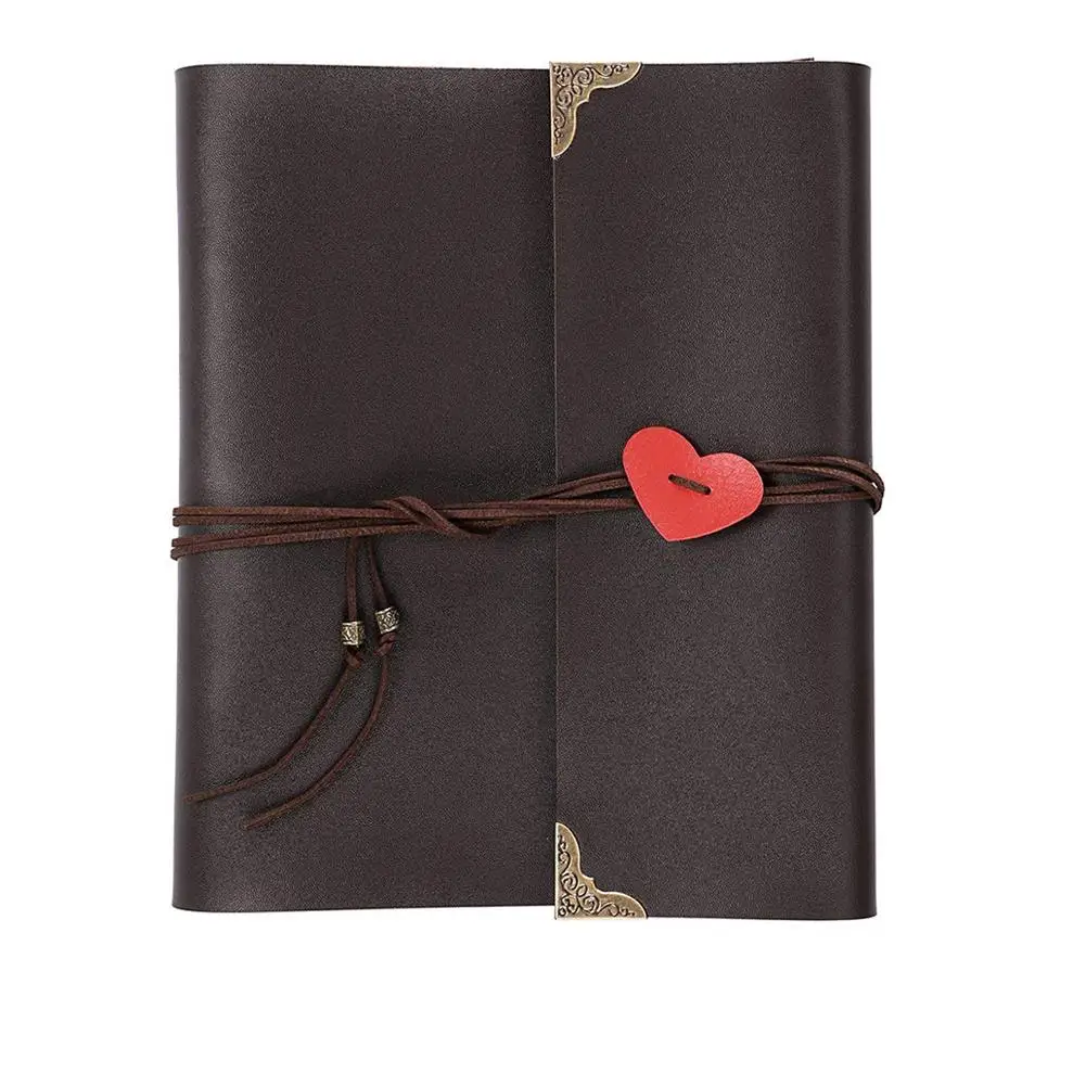 

Scrapbook Album DIY Photo Album Scrapbook PU Leather Adventure Photo Book For Baby Memory Valentine's Day Present Gift
