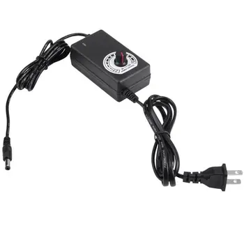 

BHTS-AC to DC Adapter 12V 2A Adjustable Power Supply Motor Speed Controller with US Plug For Electric Fan and Pump