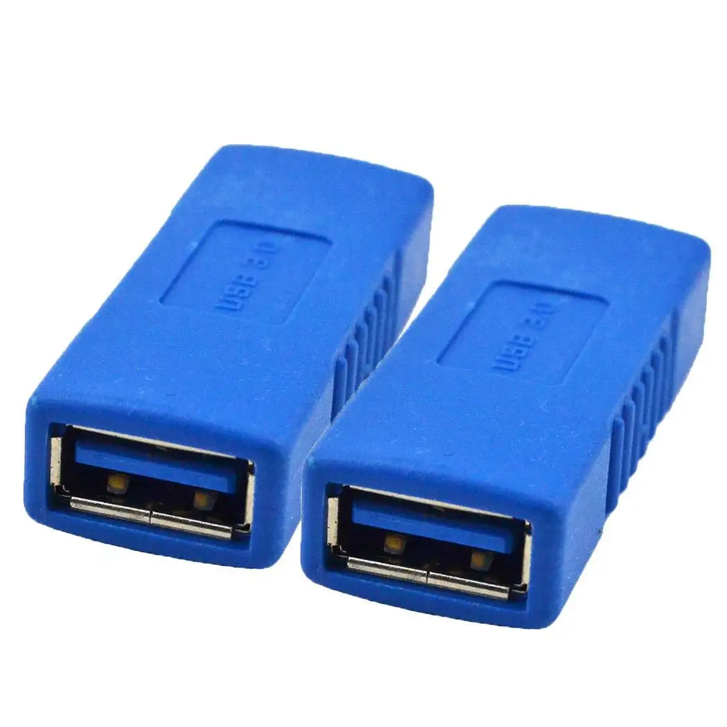 2PCS USB 3.0 Type A Female to Female Adapter Coupler Gender Changer