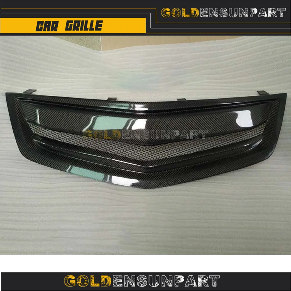 

Black carbon fiber Front Grille Around Trim Racing Grills Trim For Honda Accord MK8 Spirior 2009-2012