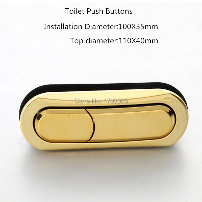 

Toilet seat gold color dual push button,Water tank ceramic cover flush Double push button,Plastic Toilet water tank accessories