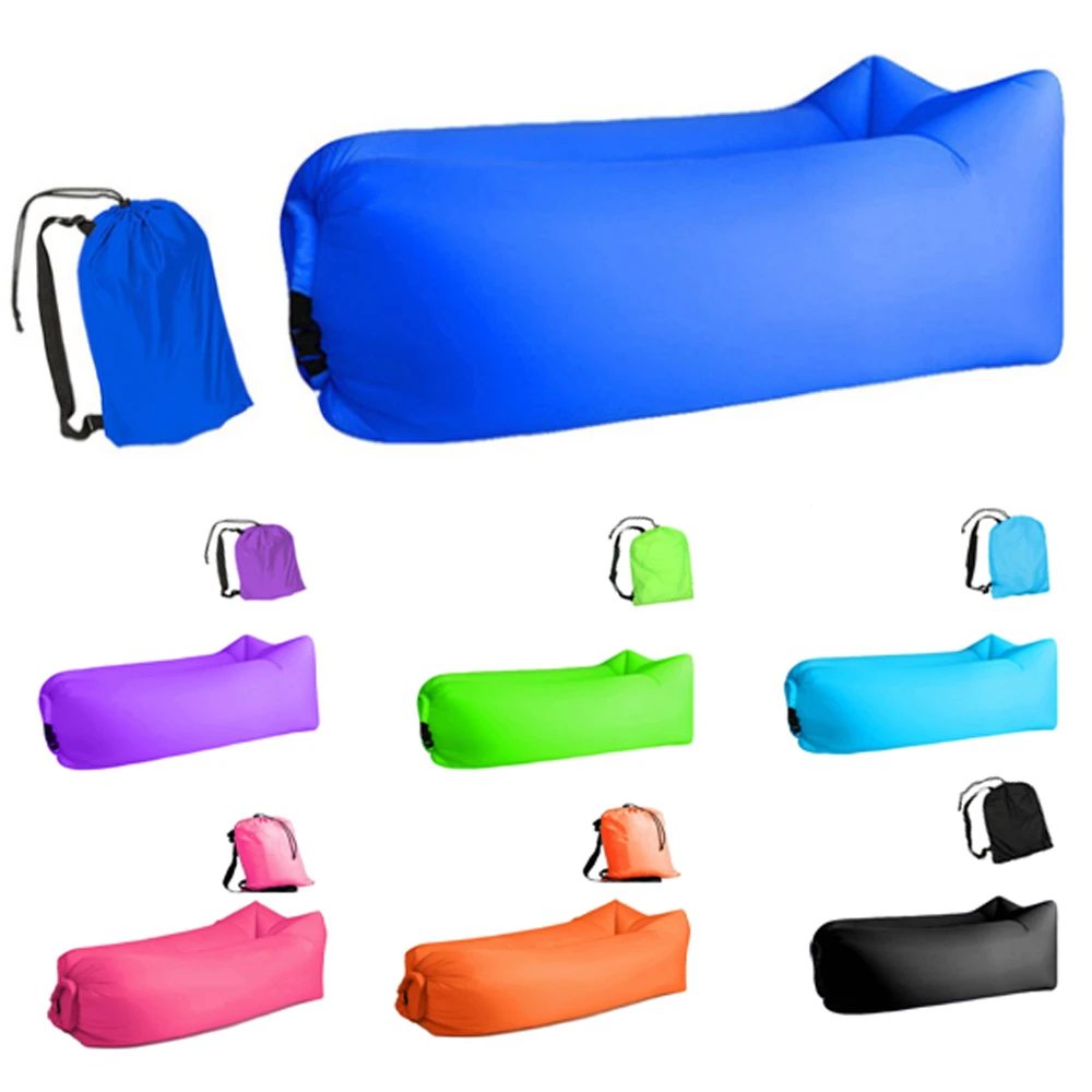 de dormir ligero bolsa inflable aire de Sofá camping bolsas de dormir adulto playa Lounge silla plegable rápido|Sacos de dormir| - AliExpress