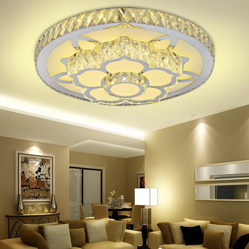 

Fashion Lotus Flower Iron Ceiling Lights Living Room Dining Room Led Lamps High-power Led Ceiling Lighting Led Lustre Lamps Z3