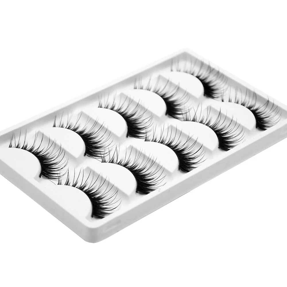 Kimcci Женские Накладные 3D ресницы 5 пар искусственные норковые толстые натуральные