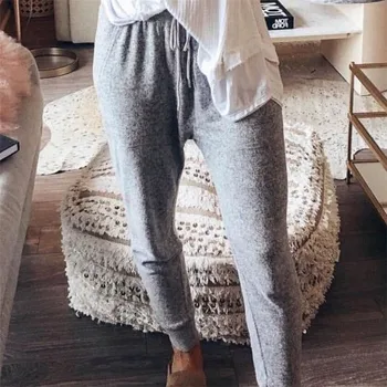 

Fashion Ladies Comfort Casual Wear Sweatpants 2019 Fall Spring Woman Soft Elastic Wasit Pants Slim Fit Skinny Long Trouser S-XL