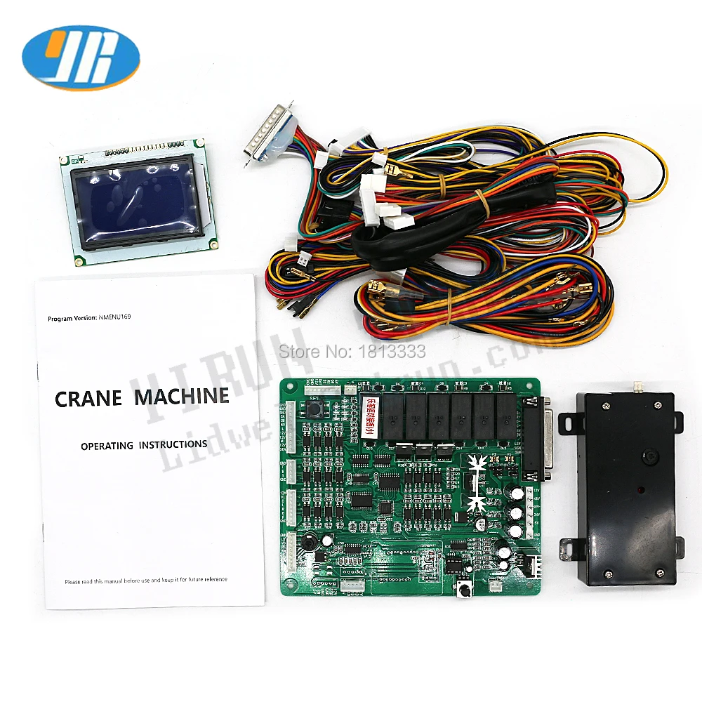 

Mini Gantry Claw Crane Machine Game Board With Cable English LCD Display Sensor