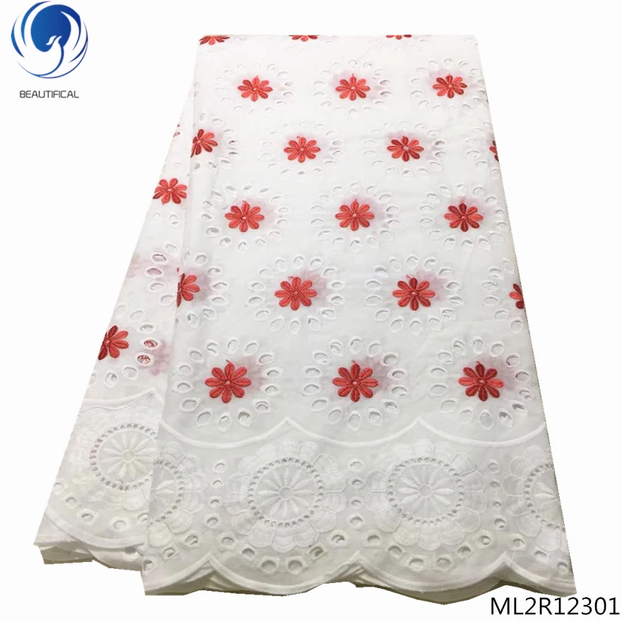 

BEAUTIFICAL african lace fabrics embroidered flower voile lace fabric nigerian voile laces 2019 latest design for dress ML2R123