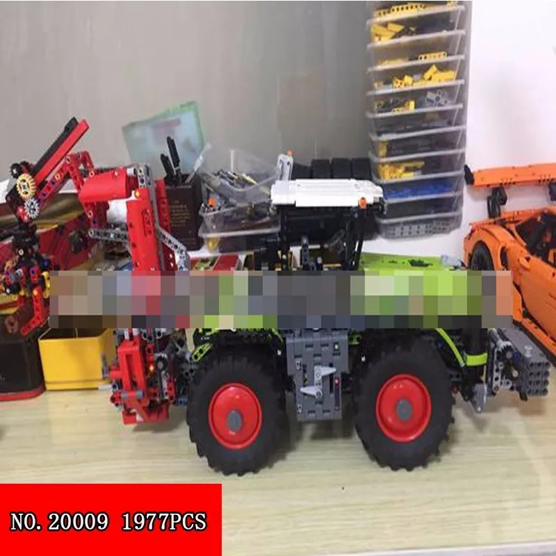 

New Lepin 20009 Tractor Mechanics Group Science And Technology Series Assembling Spelling Insert Alpinia Plastic Blocks 1977pcss