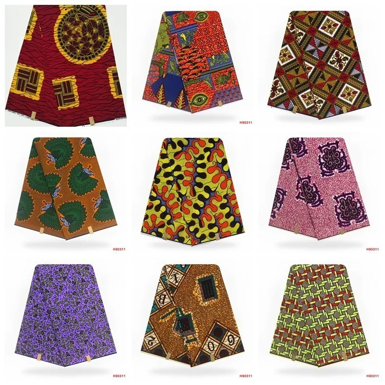 Горячая африканская вощеная ткань настоящие, из Анкары Африканский швейный материал настоящий воск настоящий гарантированный настоящий голландский воск