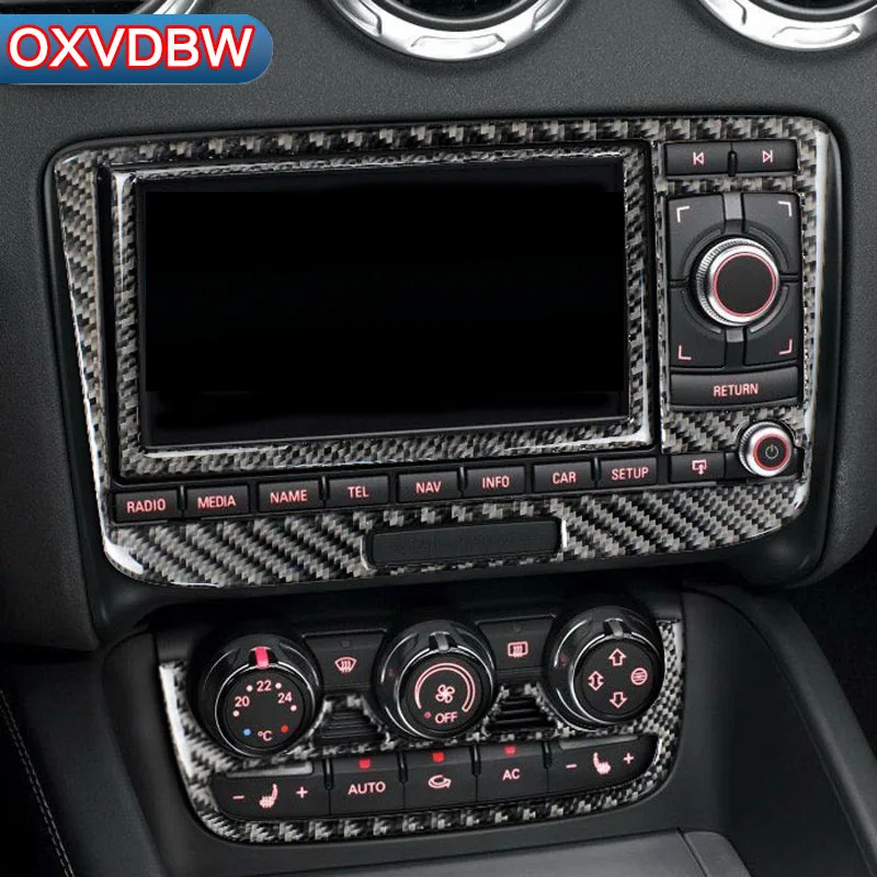 Для Audi TT 8n 8J MK123 TTRS полоски из углеродного волокна кондиционер отделка для CD