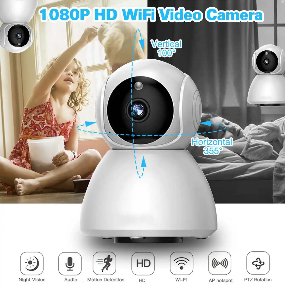 

HD 1080P Cloud Wireless IP Camera IP Intelligent Auto Tracking Human Home Security camera Surveillance CCTV Camera Wifi Camera
