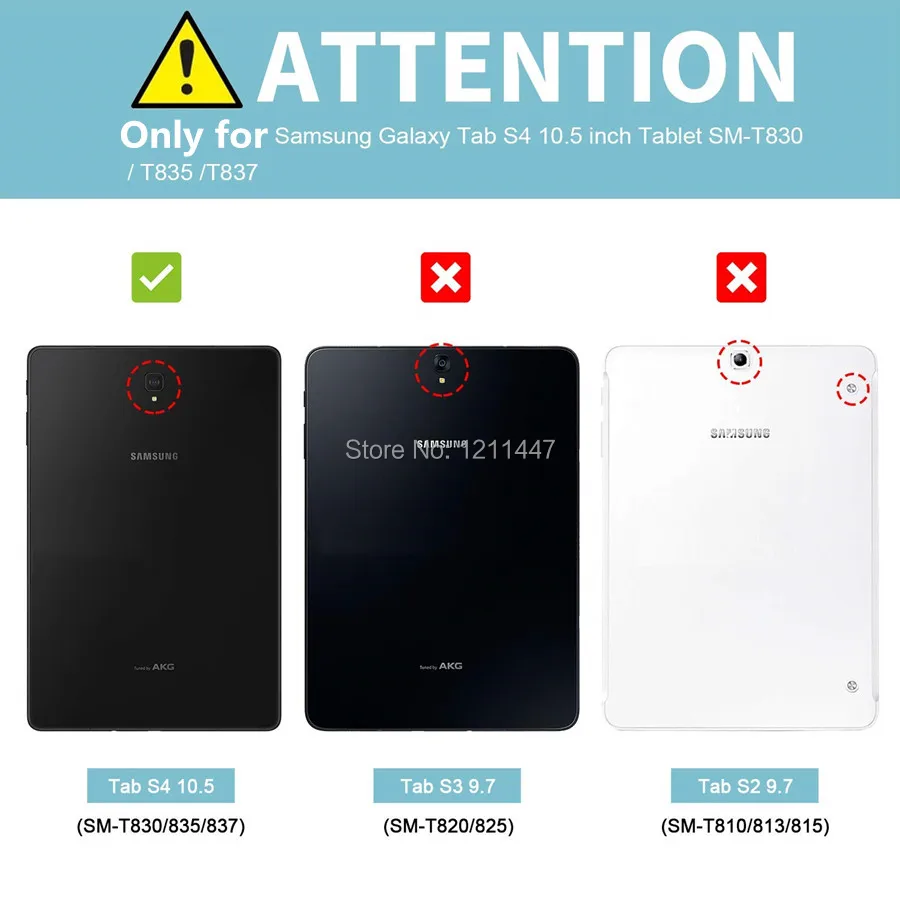 Чехол для Samsung Galaxy Tab S4 10 5 дюйма T830 T835 T837|Чехлы планшетов и электронных книг| |