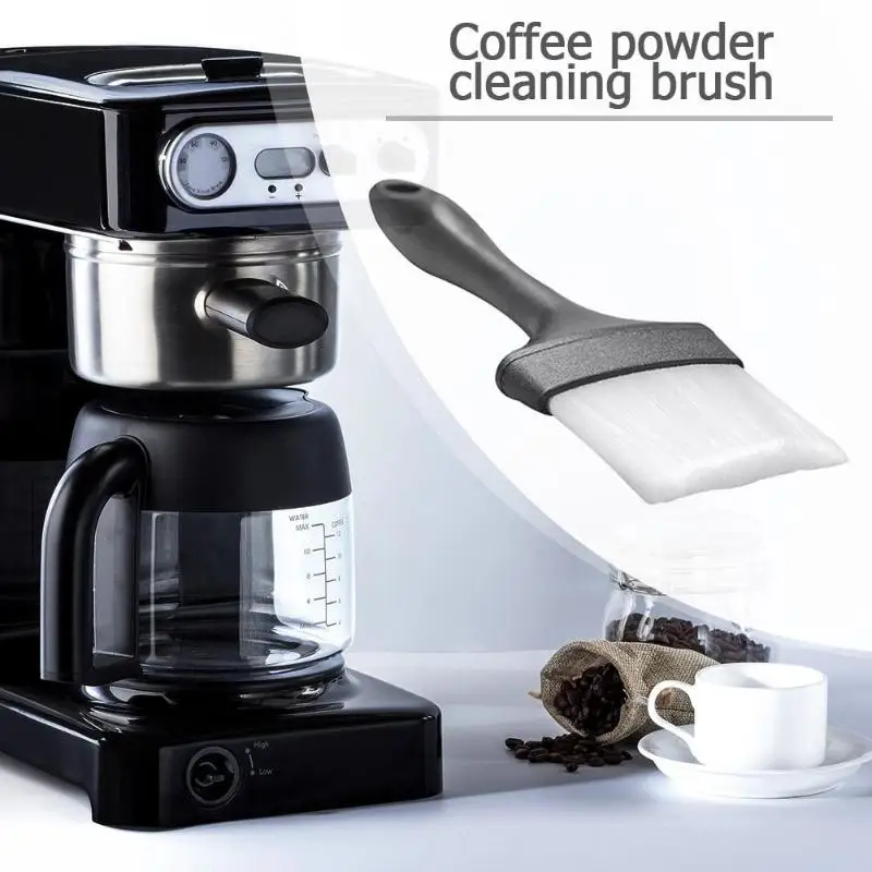 

1 Pcs Coffee Grinder Brush Plastic Long Handle Grinder Machine Cleaning Brushes Kitchen Gadget Espresso Grinder Mini Brushes