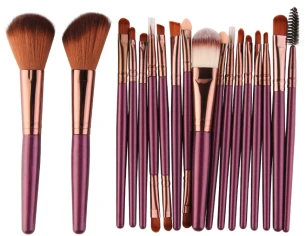 

Hot Pro 18Pcs Makeup Brushes Set Eye Shadow Foundation Powder Eyeliner Eyelash Lip Make Up Brush Cosmetic Beauty Tool Kit