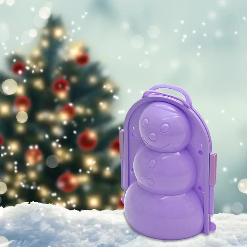 

Winter Plastic 3D Snowman Model Making Mold Kids Toys Outdoor Funny Sports Tools Toys Snow Sand Maker Mould New Year Gifts