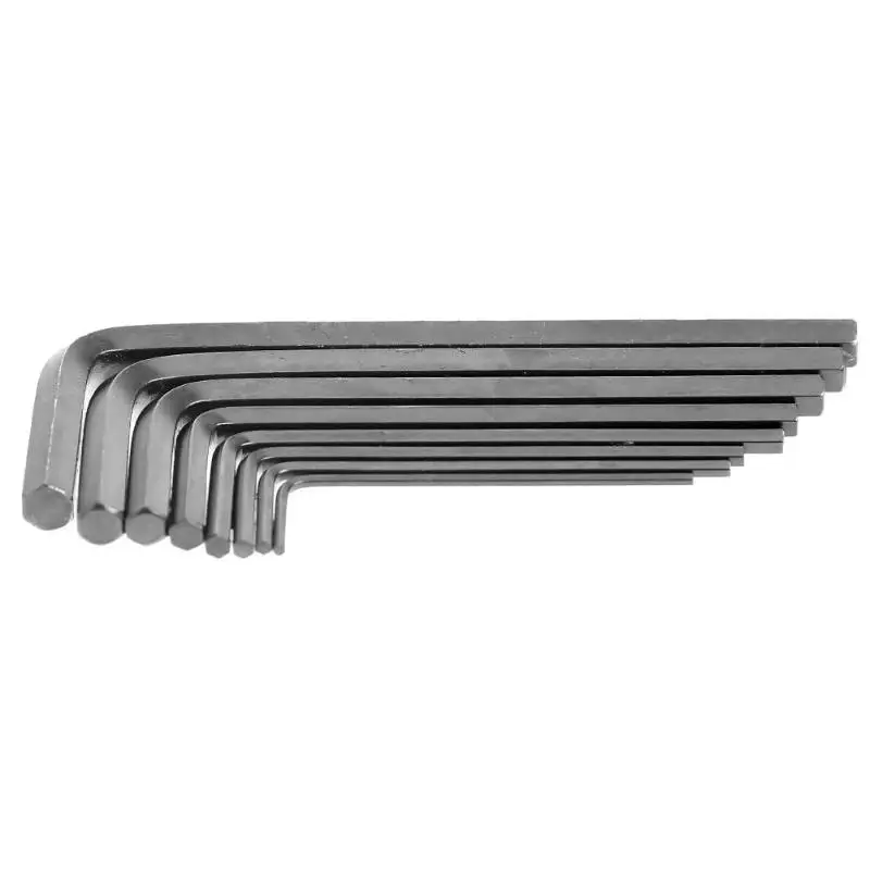 8pcs L Shape Allen Wrench Set High Chrome Vanadium Steel Hex Wrench for